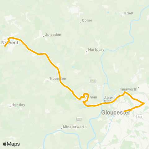Stagecoach West Bus Depot - Newent Community School Yard map