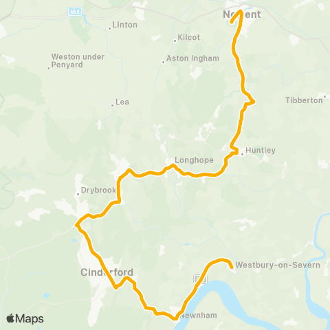 Stagecoach West Surgery - Newent Community School Yard map