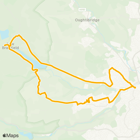 Stagecoach Yorkshire Hillsborough Interchange / H6 - Hillsborough Interchange / H6 map