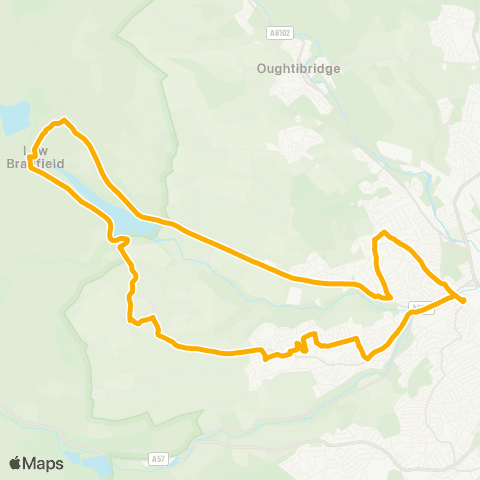 Stagecoach Yorkshire Hillsborough Interchange / H6 - Hillsborough Interchange / H6 map