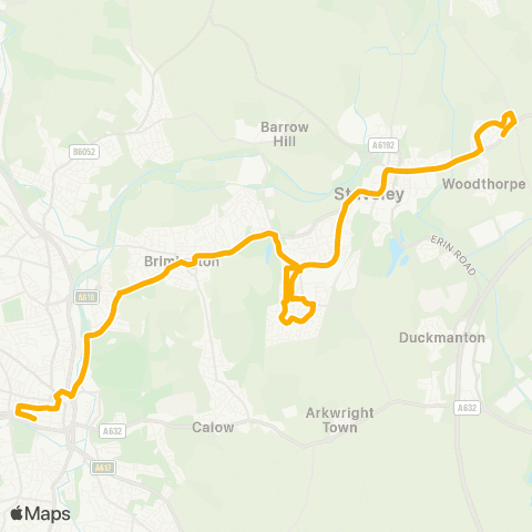 Stagecoach Yorkshire Crystal Peaks / Cp1 - Tesco map