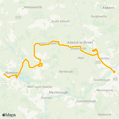 Stagecoach Yorkshire Doncaster Frenchgate Interchange / A10 - Sta Rd / Smith St map