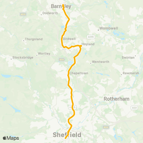 Stagecoach Yorkshire Stephenson Place - Church map