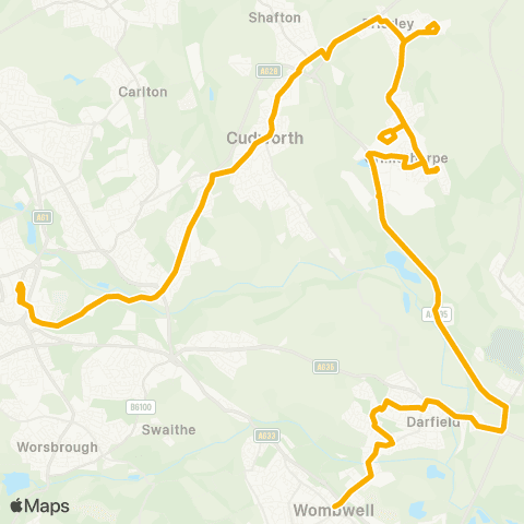 Stagecoach Yorkshire Barnsley Interchange / A12 - Sta Rd / High St map