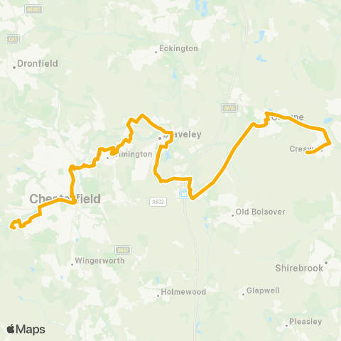 Stagecoach Yorkshire Spring House Farm - Bullivant Avenue map