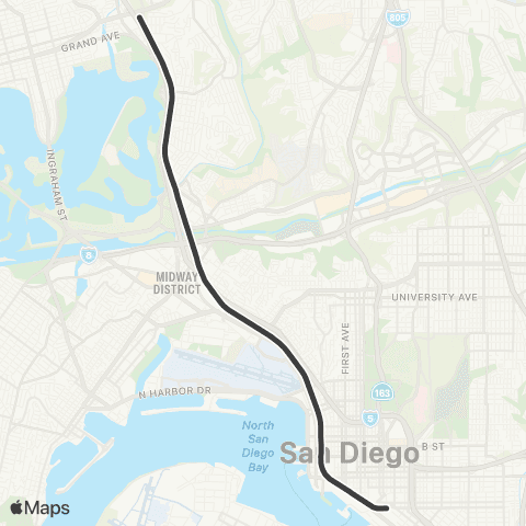 MTS Event Shuttle map