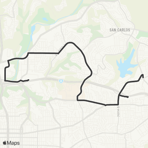 MTS Grantville Trolley - Baltimore & Lk Murray map