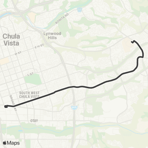 MTS Palomar TC - Southwestern College map
