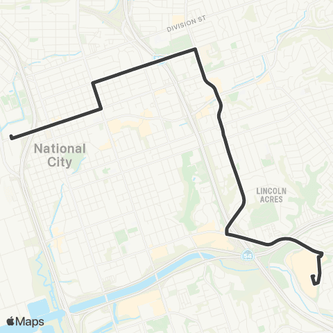 MTS 8th St TC - Plaza Bonita map