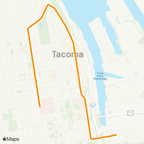 Sound Transit Tacoma Dome - St Joseph map