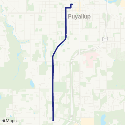 Sound Transit Puyallup / Lakewood map