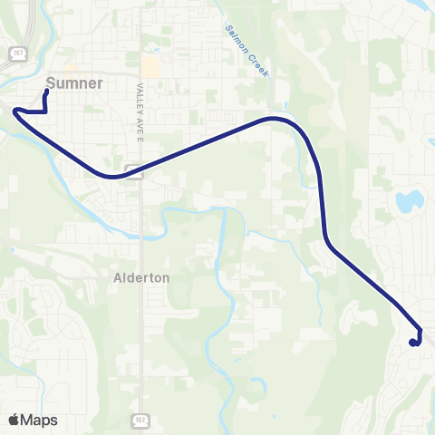 Sound Transit Sumner / Bonney Lake map
