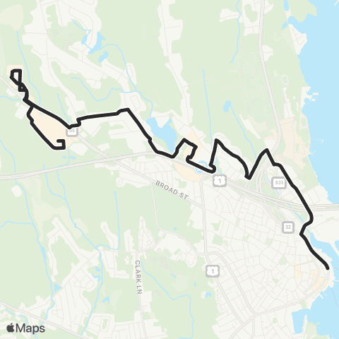 SEAT New London - New London Mall, Waterford Commons, Crystal Mall and New London Shopping Ctr map