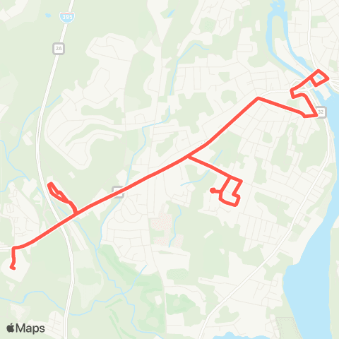 SEAT Norwich - Norwich Wal-Mart via Marcus Plaza map