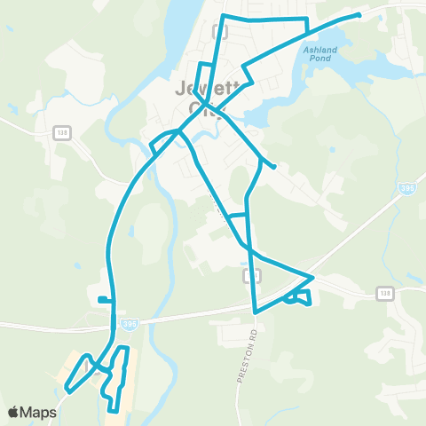 SEAT Lisbon Landing - Jewett City map