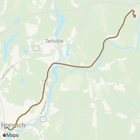 SEAT Norwich - Lisbon Landing via Rt 12 map