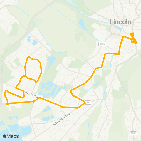 Stagecoach East Midlands Barnoldby Road - Hewitt's Avenue map