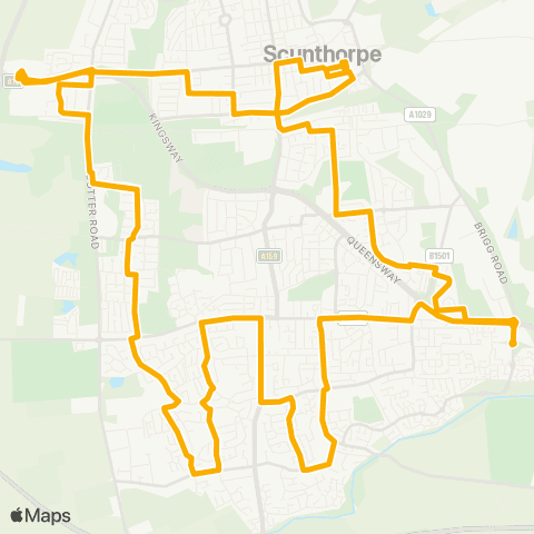 Stagecoach East Midlands Hull Interchange - Sirius Academy West map