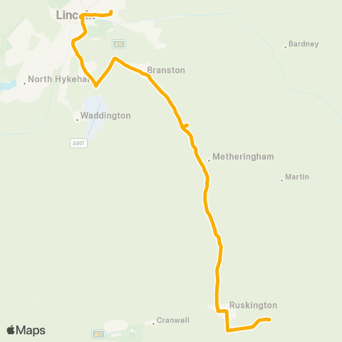Stagecoach East Midlands Moy Park Factory - Crofton Road map