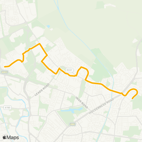 Stagecoach East Midlands Nestor Grove - Grandale map