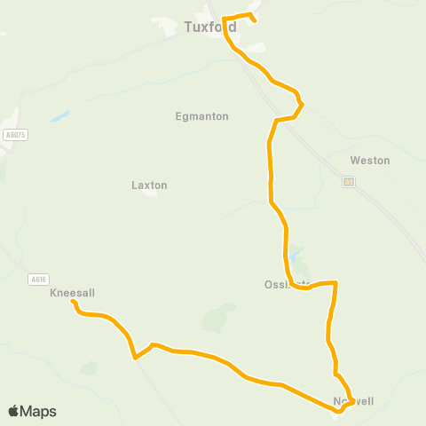Stagecoach East Midlands School Lane - Tuxford Academy map