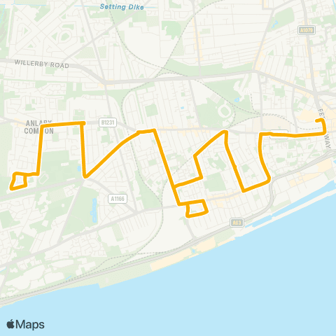 Stagecoach East Midlands Pilham Lane End - Laughton Road map