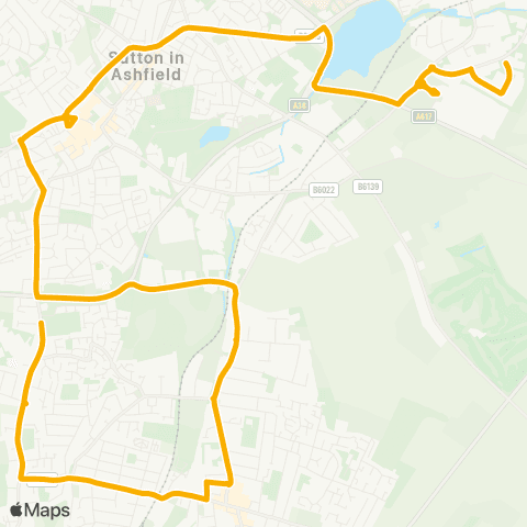 Stagecoach East Midlands Raymond Close - Glenair map