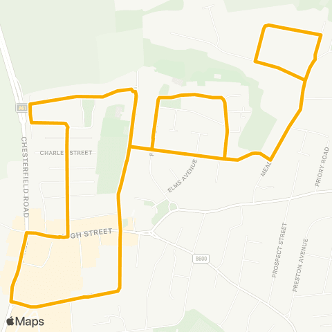 Stagecoach East Midlands Alfreton Bus Sta - Alfreton Bus Sta map