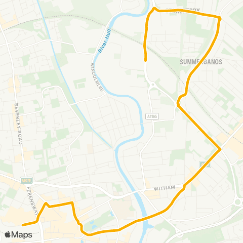 Stagecoach East Midlands Hull Interchange - Foster Street map