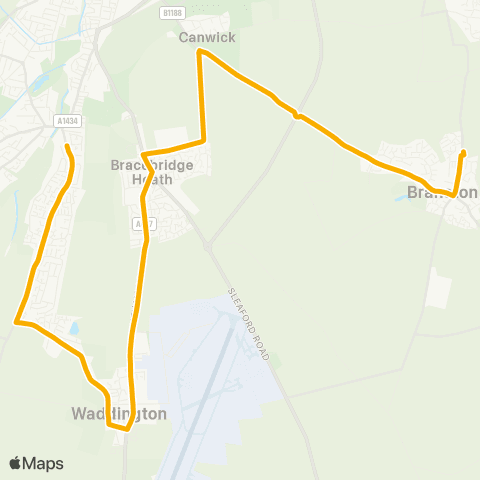 Stagecoach East Midlands All Saints Church - CC Bus Park map