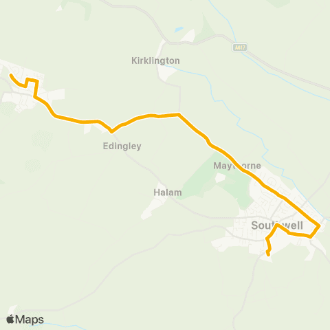 Stagecoach East Midlands Station Lane - Minster School Bus Park map