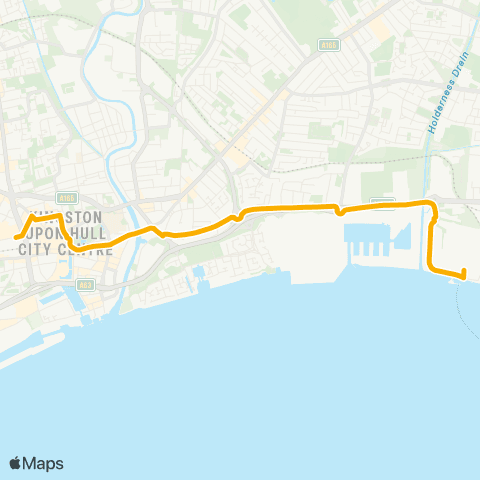 Stagecoach East Midlands Hull Interchange - Nsf Rotterdam Term map