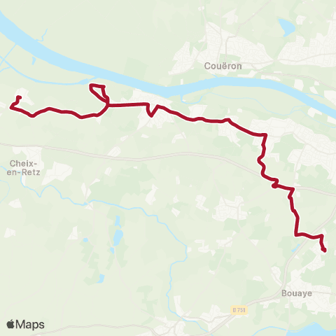 Naolib Pé de Buzay - Lycée d'Orbigny map