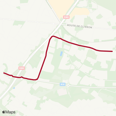 Naolib CAT Vertonne - Porte de Vertou map