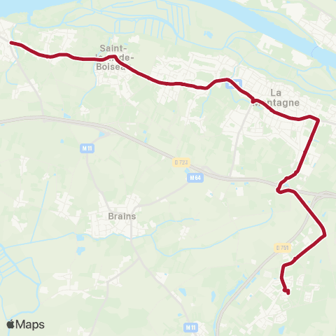 Naolib St Jean de Boisseau - Lycée de Bouaye map