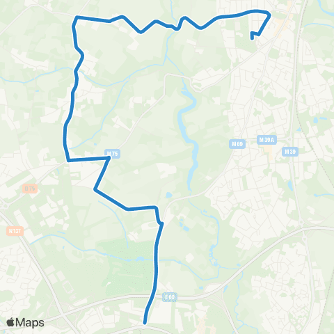 Naolib René Cassin - Léo Lagrange map