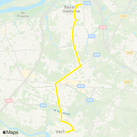 Naolib Quintaine - Vertou map