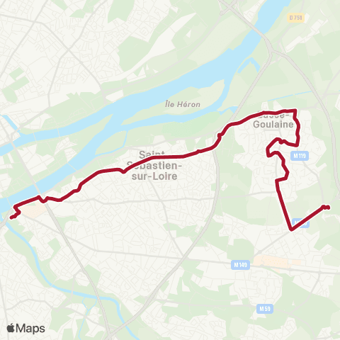 Naolib La Herdrie - Pirmil map