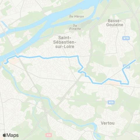 Naolib La Herdrie - Pirmil map