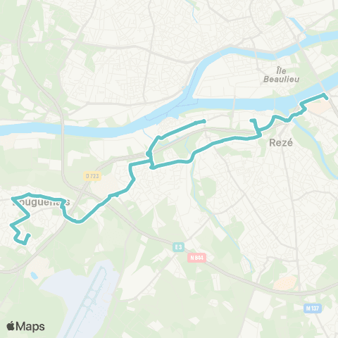 Naolib Greneraie - Croix Jeannette map