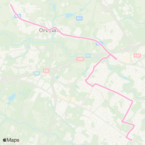 Naolib Orvault - Beauséjour map