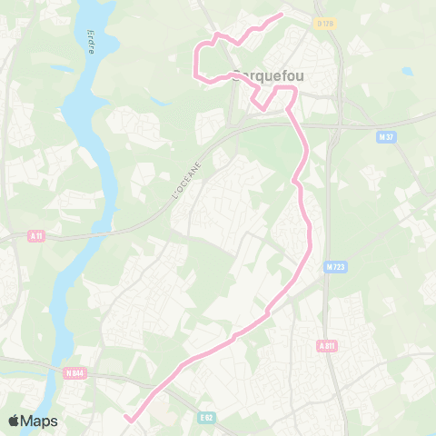 Naolib Souchais - Haluchère - Batignolles map