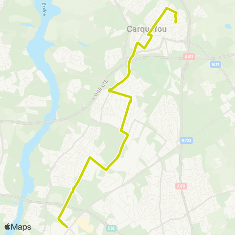 Naolib Bois St-Lys - Haluchère - Batignolles map