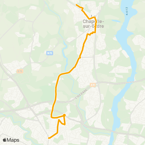 Naolib Coutancière - Bout des Pavés map