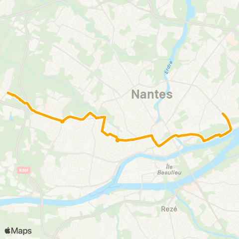 Naolib Armor - Bd de Doulon map