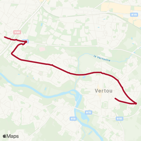 Naolib Jean Monnet - Porte de Vertou map