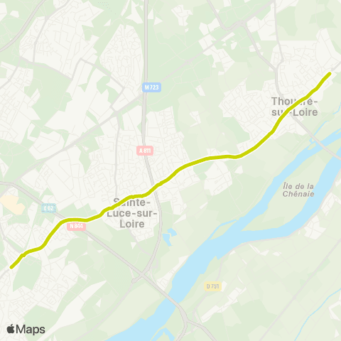 Naolib Trianon / Clairais - Souillarderie map