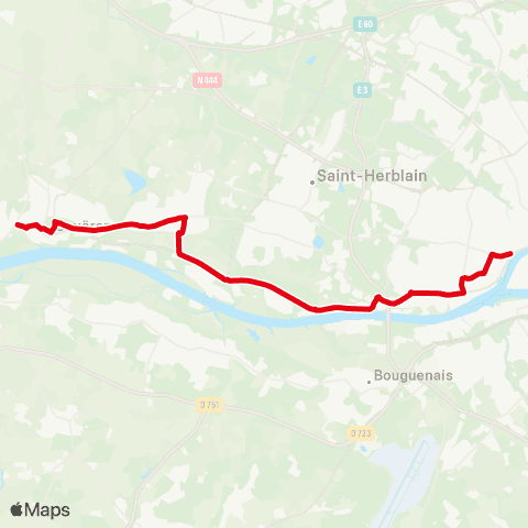 Naolib Couëron Océan - Gare Maritime map