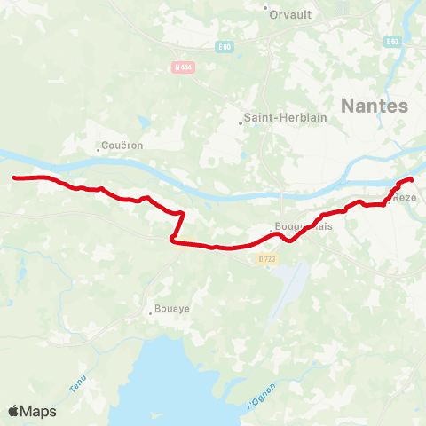 Naolib La Cochère - Greneraie map