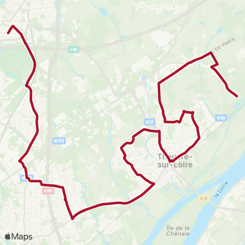 Naolib Petits Champs Blancs - Collège Ste-Anne map